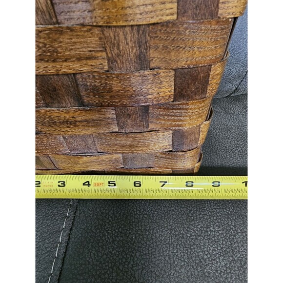 Decoupage Holly Hobbie Wood Basket Purse Vintage Lined with Colorful Fabric - Picture 5 of 11